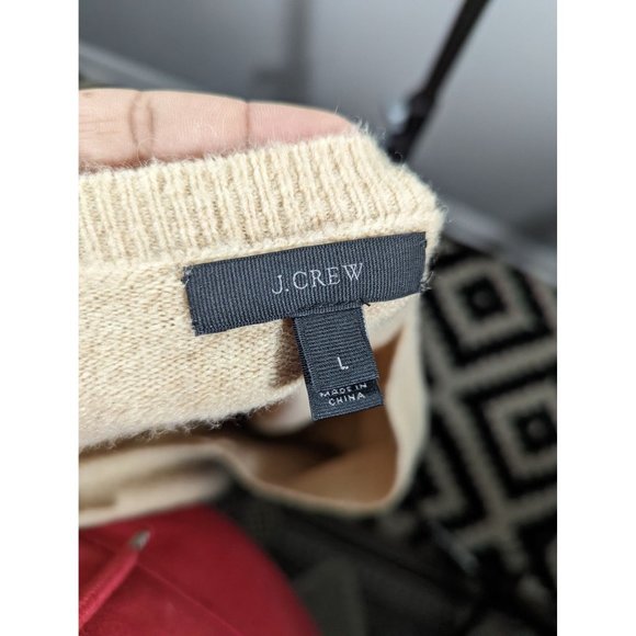 J. Crew Tan V-Neck Sweater - Picture 6 of 8